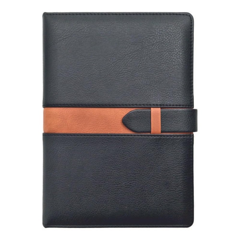 ANUPAM POSH NOTE BOOK WITH LOOP CLOSURE A5 BLACK