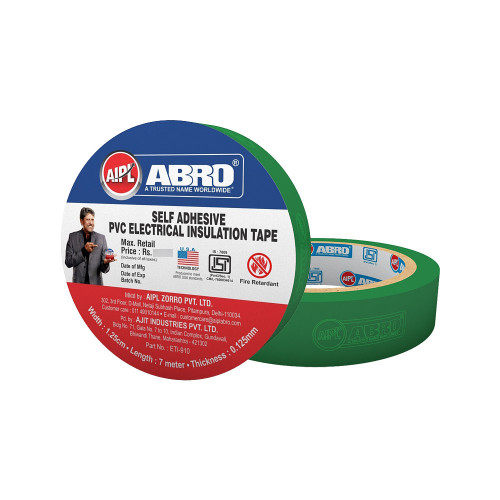 ABRO INSULATION TAPE 18MMX18MTR GREEN