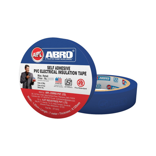 ABRO INSULATION TAPE 18MMX8MTR BLUE