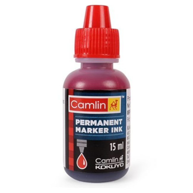 CAMEL INK PERMANENT 15ML RED