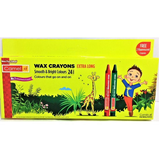 CAMEL WAX CRAYONS 24SHADE 4522552