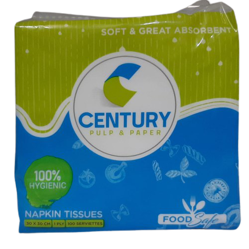 CENTURY TISSUE NAPKINS 30X30CM (50X1)