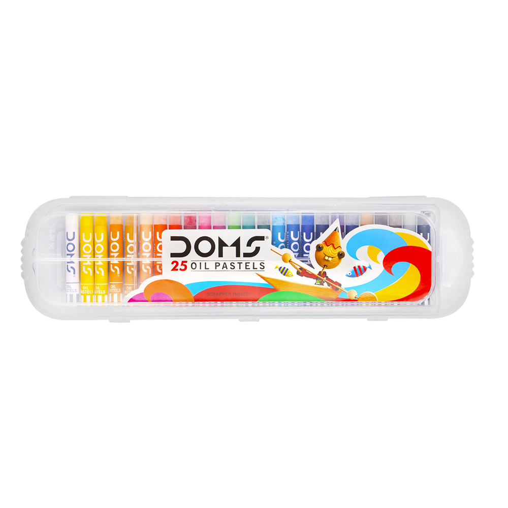 DOMS OIL PASTEL 25 SHADE PLASTIC