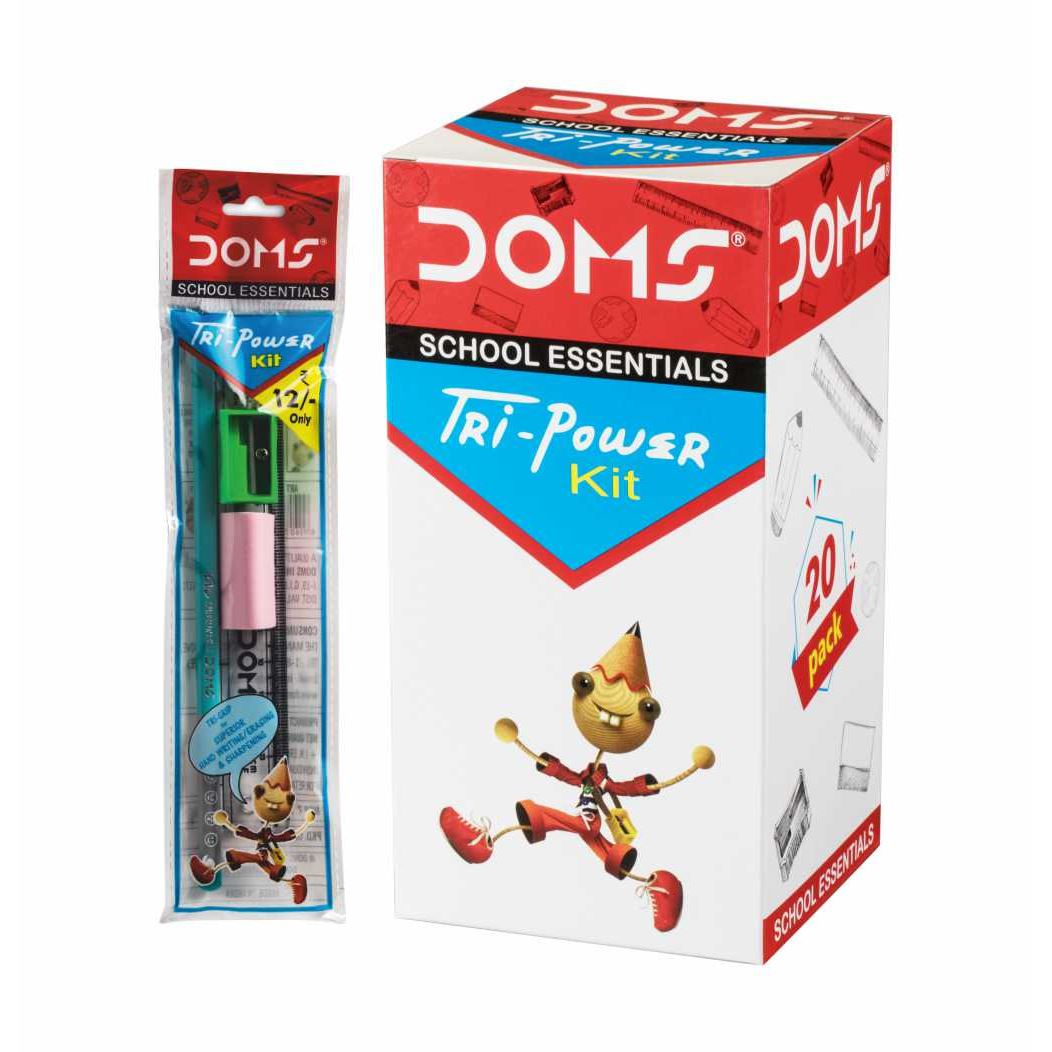 DOMS SCHOOL ESSENTIALS TRI-POWER KIT ART 7140