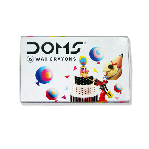 DOMS WAX CRAYONS 12 SHADES SET ART3448