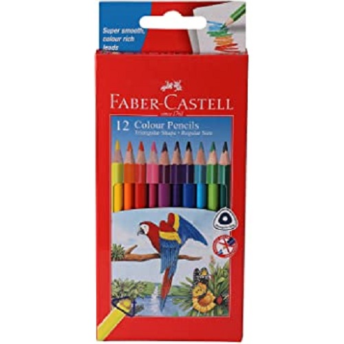 FABER-CASTELL COLOUR PENCIL 12SHADE 118112