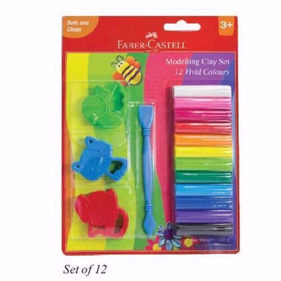 FABER-CASTELL SCHOOL CLAY 12MOD BLISTER