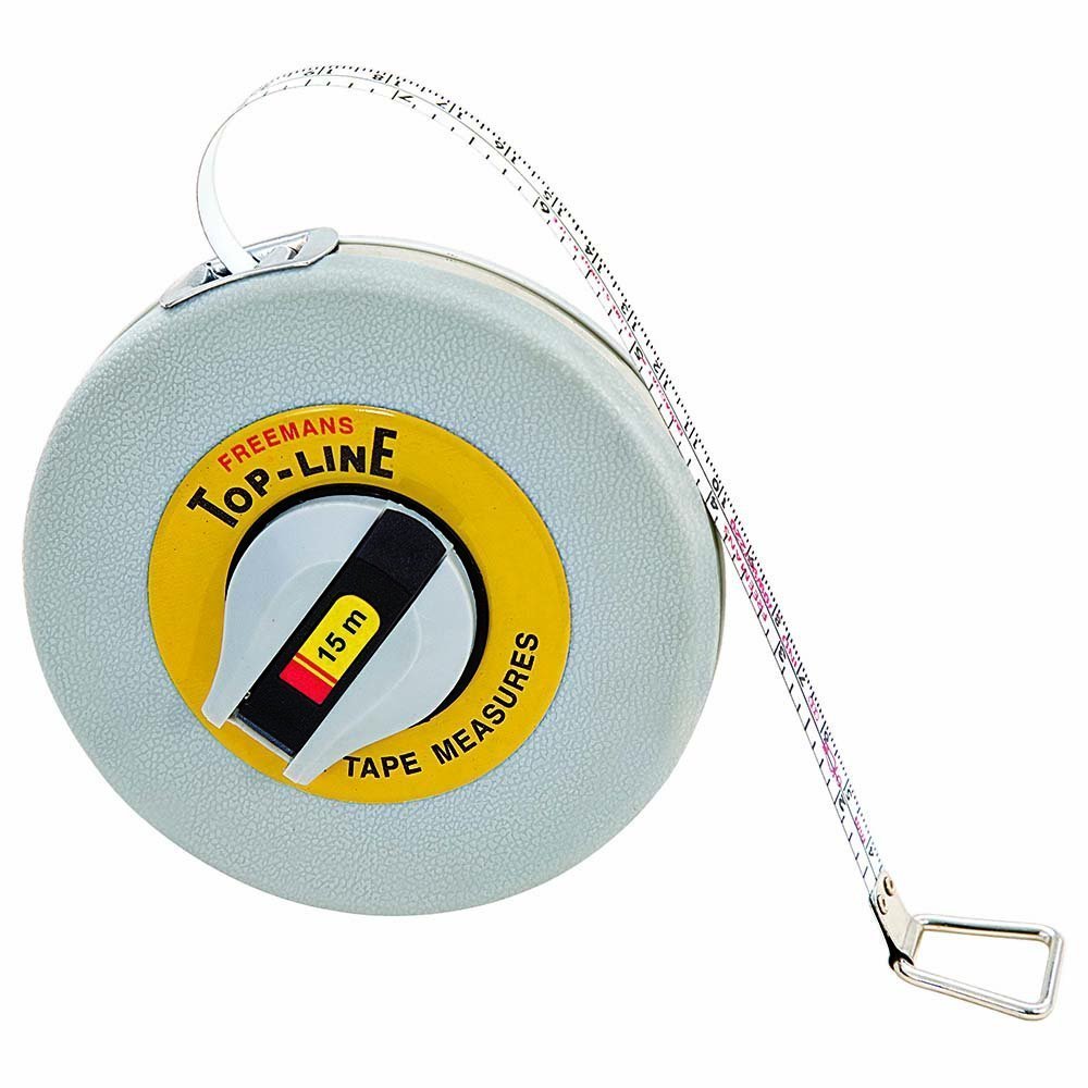 FREEMANS MEASURE TAPE 15MTR TOPLINE STEEL