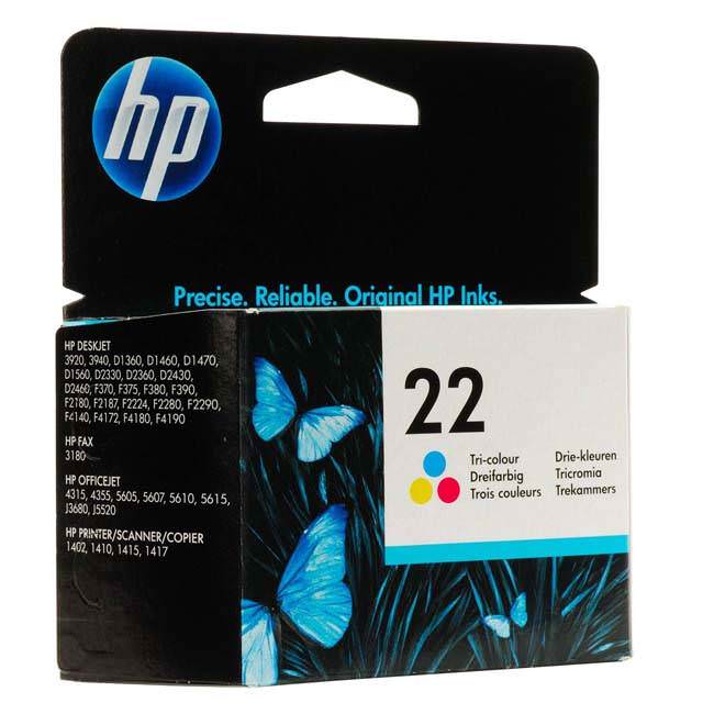 HP INK CARTRIDGE COLOR CRTG.(22)-C9352A