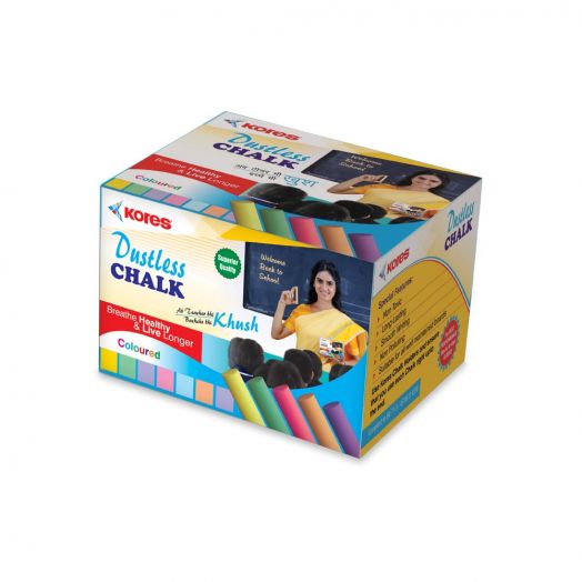KORES SCHOOL CHALK COLOR DUSTLESS 144X1P