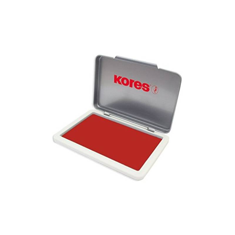 KORES STAMP PAD MEDIUM RED 70X111MM