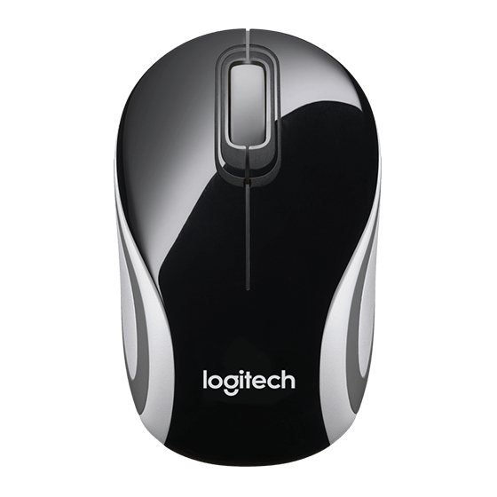 LOGITECH MOUSE CORDLESS MINI BLACK M-187