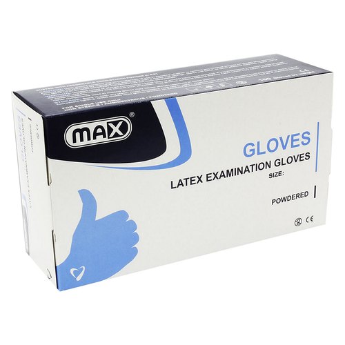 MAX DISPOSABLE LATEX EXAMINATION GLOVES