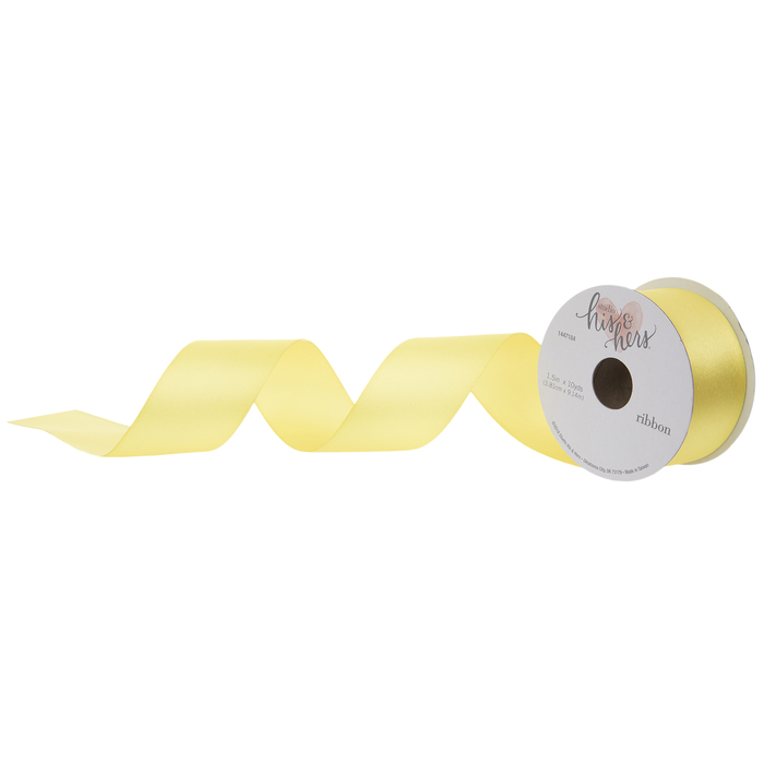 NS SATIN RIBBON COLOR 12MM YELLOW