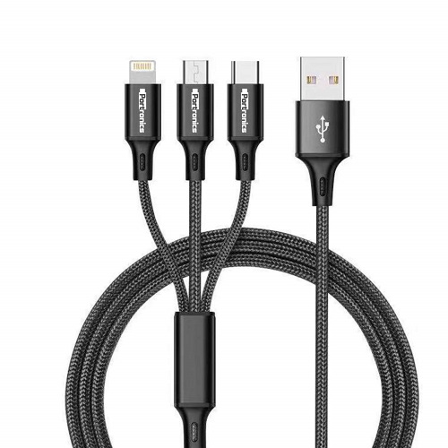 PORTRONICS CONNECT TRIO 3 IN 1 LIGHTING CABLE