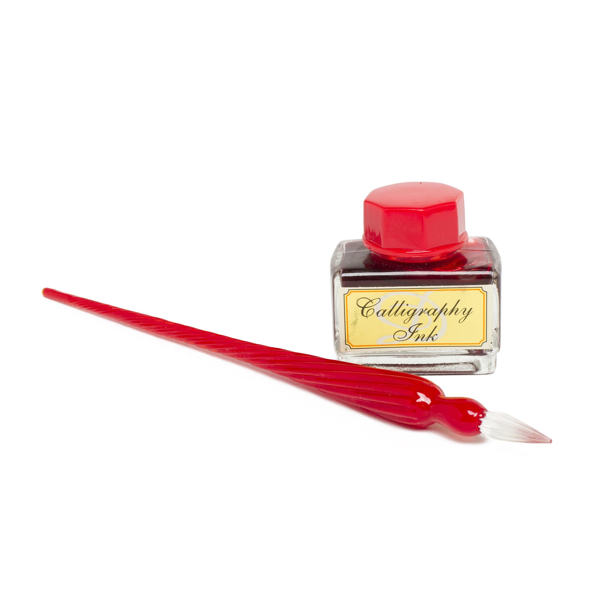 SM PEN CALIGRAPHY GLASS WITH INK