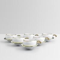 CLAY CRAFT CUP SAUCER RIBBED 310 R-GOLD (6 6) – image 1